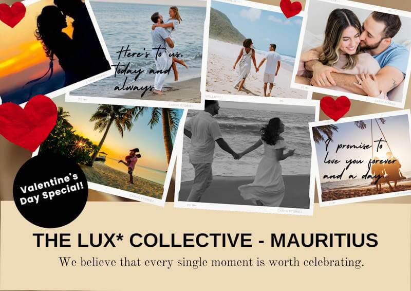 Valentine’s Day the luxury way with a LUX* Resort in Mauritius